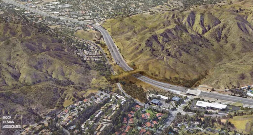 World’s Largest Wildlife Crossing Goes Up so Animals Can Walk Safely Over 8 Lanes of L.A. Traffic