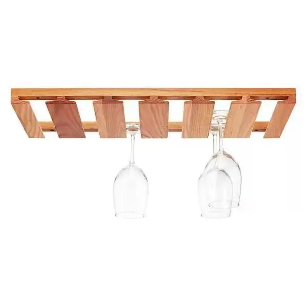 Oak Undercabinet Wine Glass Rack Oak Undercabinet Wine Glass Rack