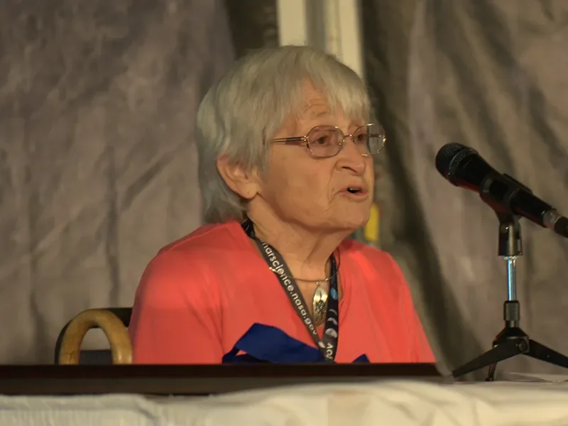 Carolyn Shoemaker at the 2011 Lunar Science Forum. Credit: NASA/Dominic Hart