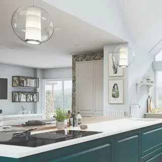 LochAnna Kitchens Faversham range in Cashmere & Atlantic