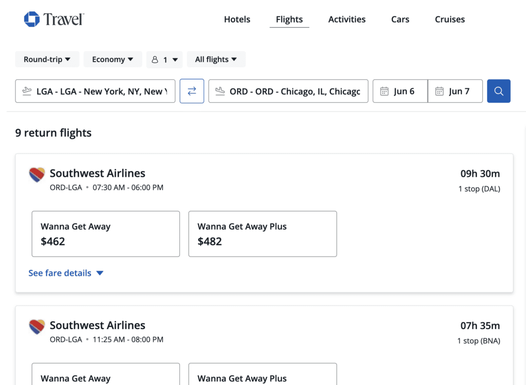 Chase Travel Has What the Other Cards and Online Travel Agencies Don’t