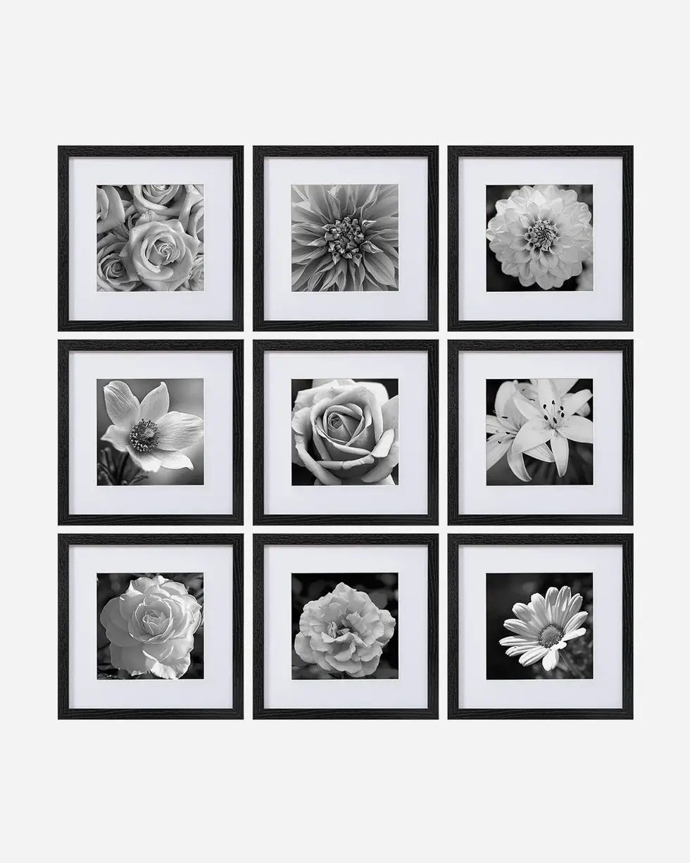 12x12 Picture Frames Set of 9