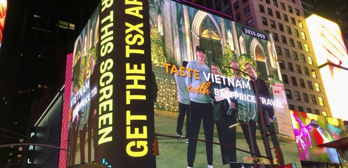 BestPrice travel to promote the image of Vietnam at New York’s times square