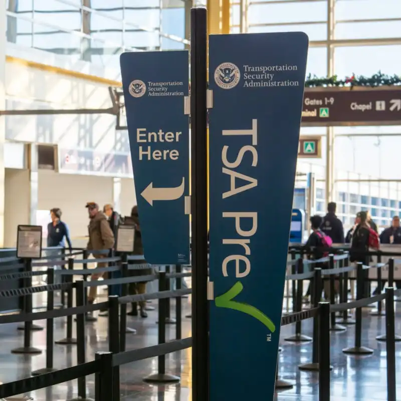 TSA PreCheck line at airport
