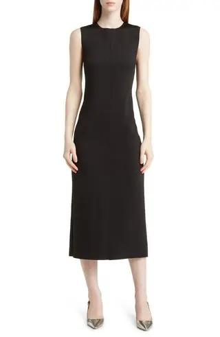 Sleeveless Sculpted Scuba Dress