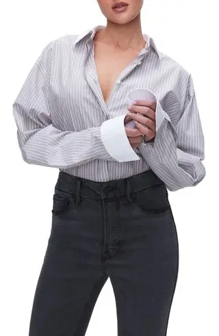 Good Yarn Dye Cotton Poplin Button-Up Shirt