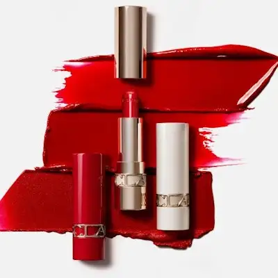 Clarins' new refillable lipstick packaging features a custom security key to ensure compatibility only with the Joli Rouge line.