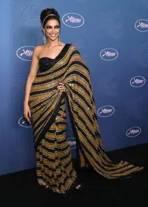 CANNES, FRANCE - MAY 17: Deepika Padukone attends the opening ceremony gala dinner for the 75th annual Cannes film festival at Palais des Festivals on May 17, 2022 in Cannes, France. (Photo by Pascal Le Segretain/Getty Images)