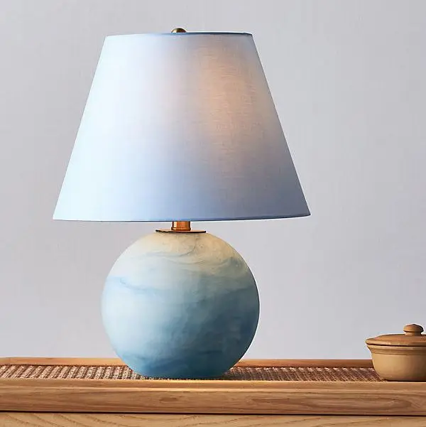 Swirled Glass Table Lamp