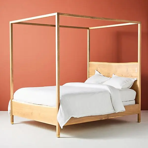 Prana Live-Edge Canopy Bed