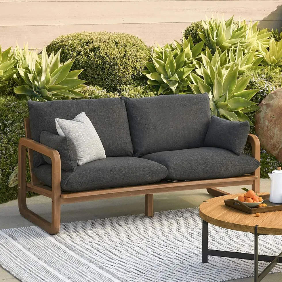 Laholm Sea Black Loveseat