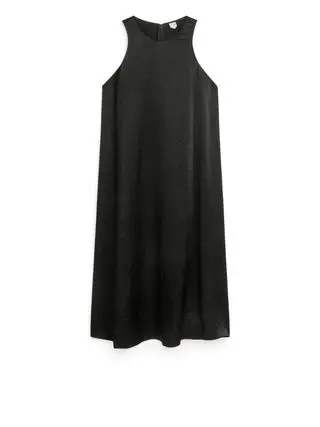Satin Dress - Black - Arket Gb
