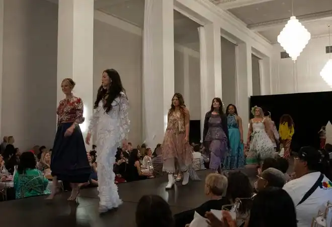 Models walk the runway at the 2024 Spring Fashion Week of Rochester on May 17, 2024 in Rochester, N.Y.