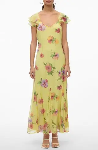 Smilla Floral Print Ruffle Dress