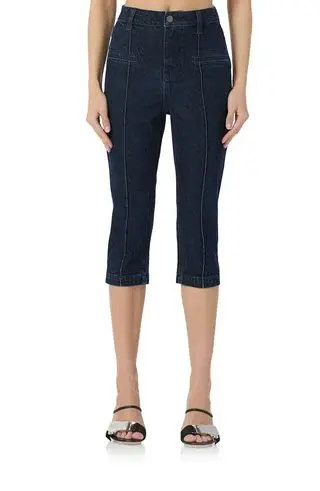 Pixie Pintuck Capri Jeans
