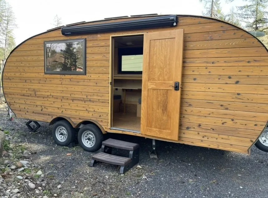 2022 custom Timberline towable from Homegrown Trailers is a tiny house and travel trailer hybrid with off-grid capabilities 2022 custom Timberline towable from Homegrown Trailers is a tiny house and travel trailer hybrid with off-grid capabilities