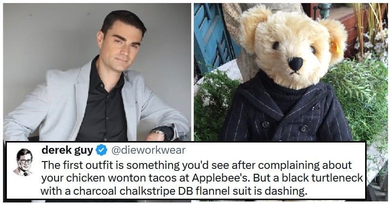 Derek Guy compared Ben Shapiro’s fashion sense to Ralph Lauren’s Polo Bear – and the shade was spectacular