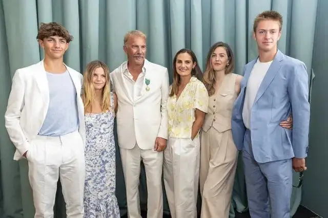 The Costner clan flank their dad Kevin
