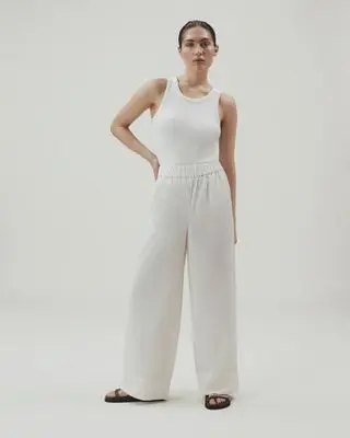 Women's Future-Linen Wide-Leg Trouser