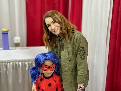 felicia day with a kid