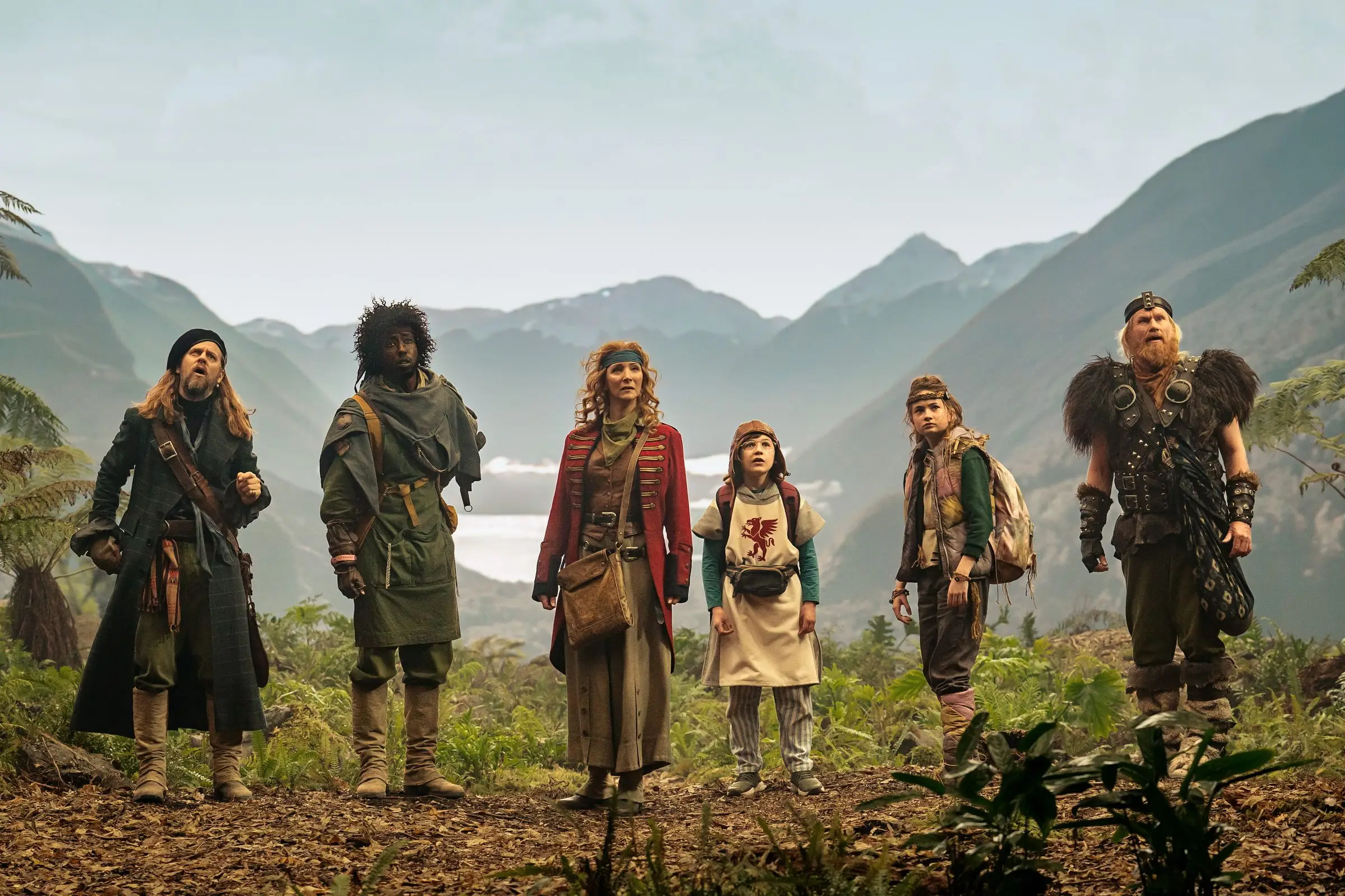 A photo of the cast of the Apple TV Plus series Time Bandits.