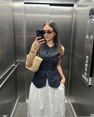 The Elevated Skirt and Top Outfit Fashion People Are Favouring Over Jeans and T-Shirts