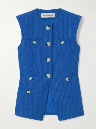 Tamara Cotton-Blend Bouclé-Tweed Vest