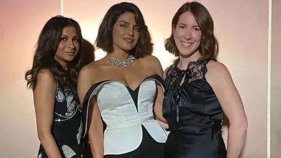 Priyanka Chopra, earlier, gave a glimpse of her outfit, hairstyle and necklace ahead of the event. In a clip, she was seen giving different poses while looking at the camera. She didn't caption the clip but tagged Bvlgari. She also added TRINIX Sweet Dreams as background music.