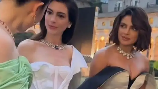 Priyanka Chopra was seen laughing and sharing conversations with Anne, Liu Yifei, and Shu Qi after getting their pictures clicked.