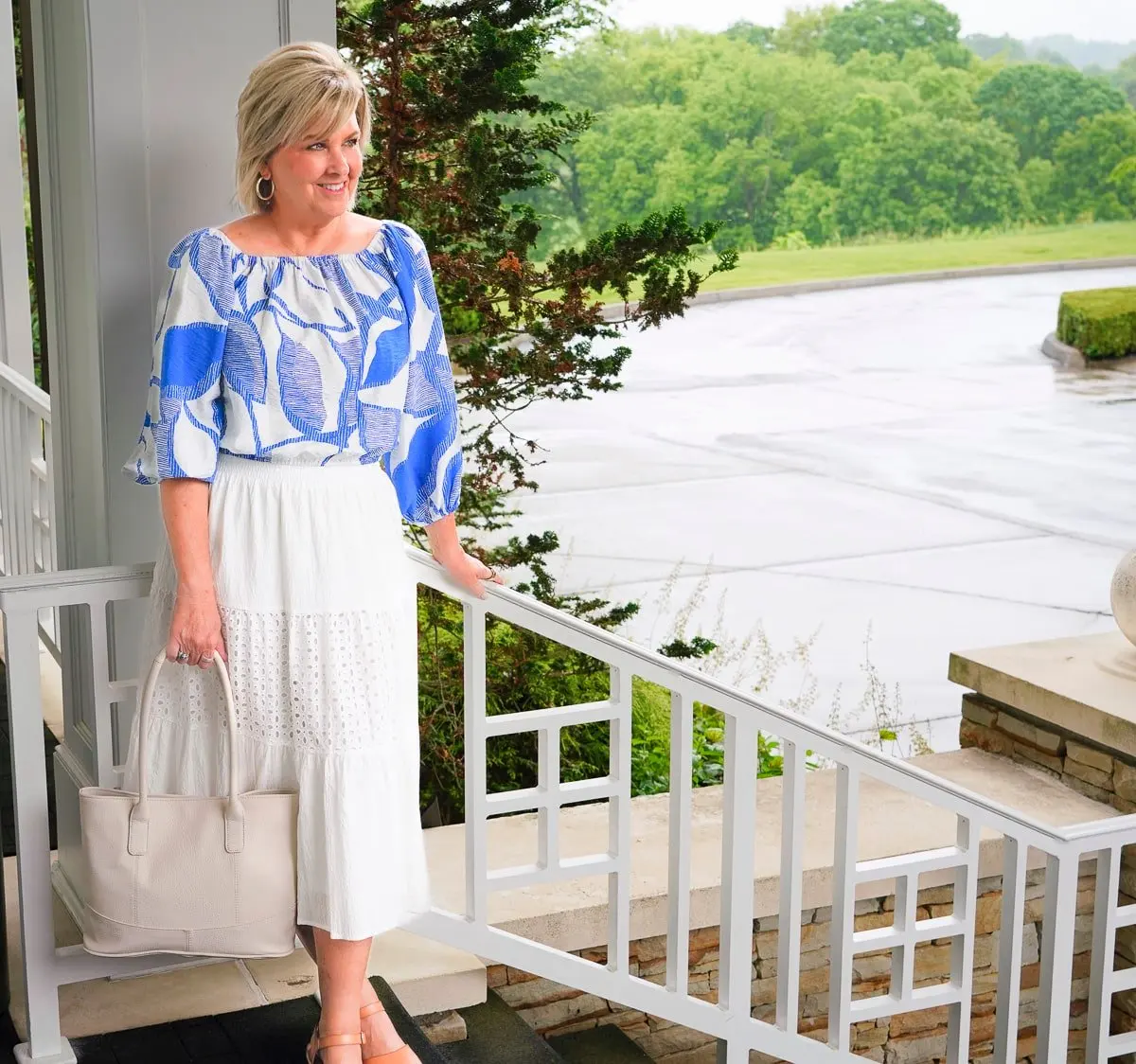 Over 50 Fashion Blogger, Tania Stephens is wearing colorful summer fashions from Kohl's 3