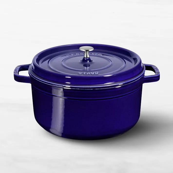 Staub, like Le Creuset, makes heirloom-quality products. & this Dutch oven is so pretty!