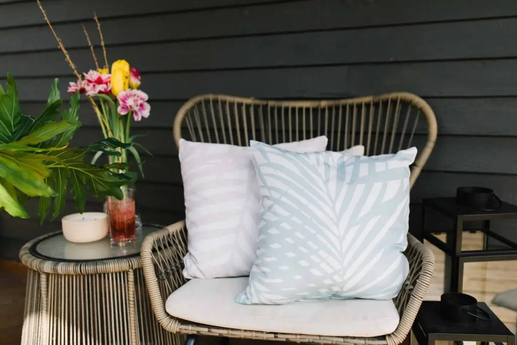 Throwing a couple of outdoor pillows on your deck or pool chairs adds allll the comfort you didn't know you needed for some relaxed summer lounging.