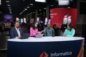 Sri Raghavan, AWS, and Gopi Sankaran, Informatica, talk to theCUBE about data management at Informatica World 2024.