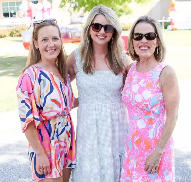 Cameron Owens, Abby Shealy, Layne Smith at the 3rd Annual GirlUpGreenville and Marleylilly fashion show. The event at Marleylilly’s headquarters, celebrated and benefitted GirlUpGreenville’s work to help Greenville girls reach their full potential and know their true worth and value. Marleylilly specializes in monogrammed clothing, accessories and gifts.