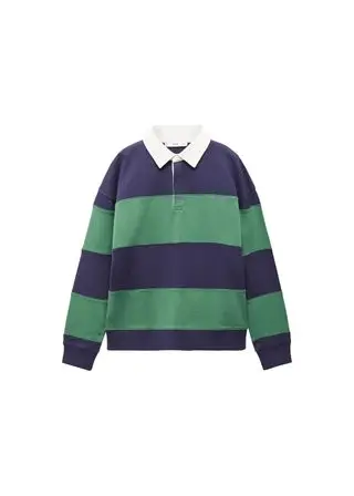 Striped Cotton Polo Shirt - Women