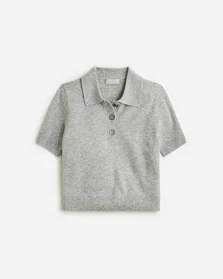 Cashmere Cropped Sweater-Polo