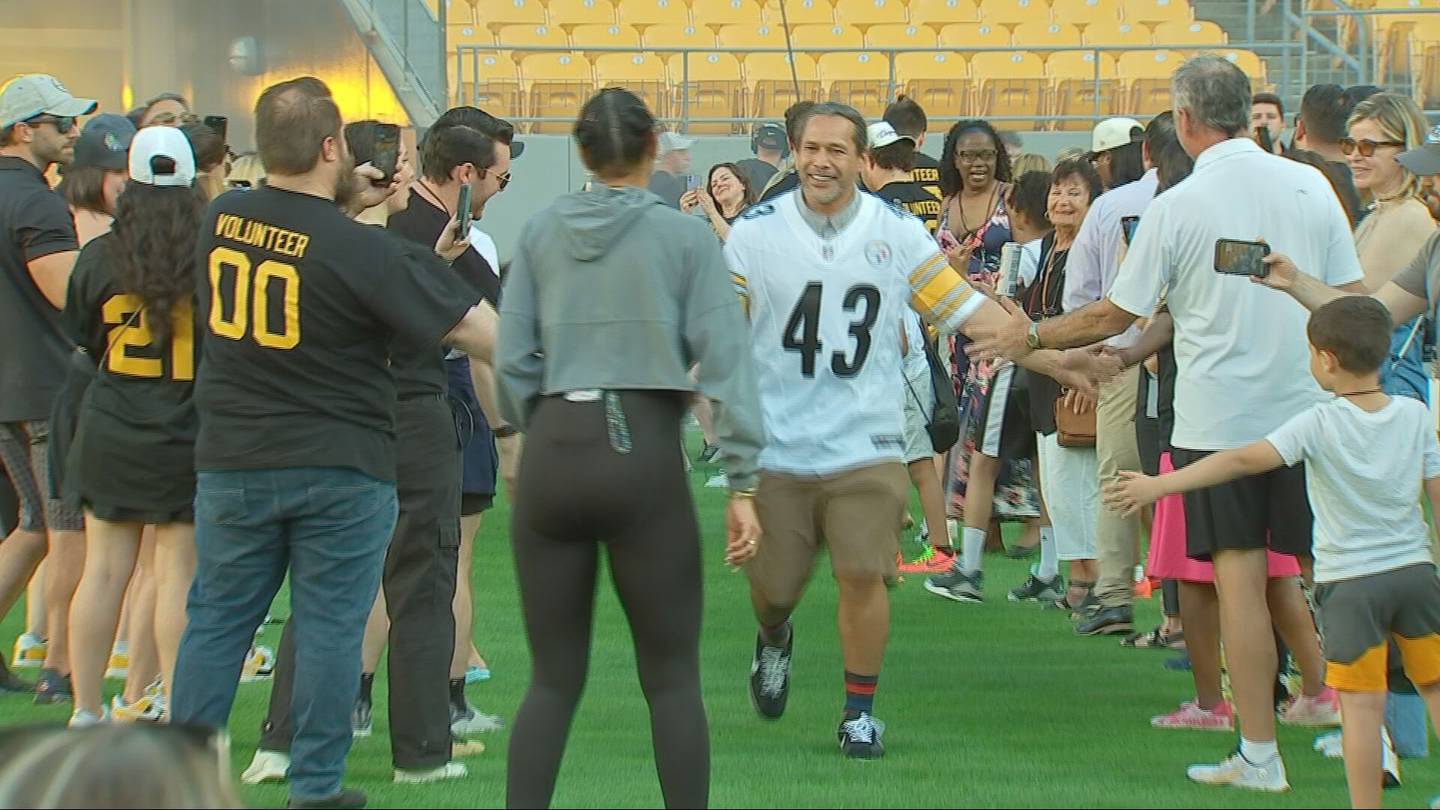 Polamalu hosts former Steelers legends, celebrities for charity football game at Acrisure Stadium