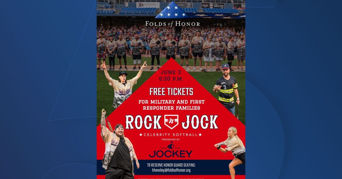 Fold of Honor observes military, first responders with 4th Rock ‘N Jock Celebrity Softball Game