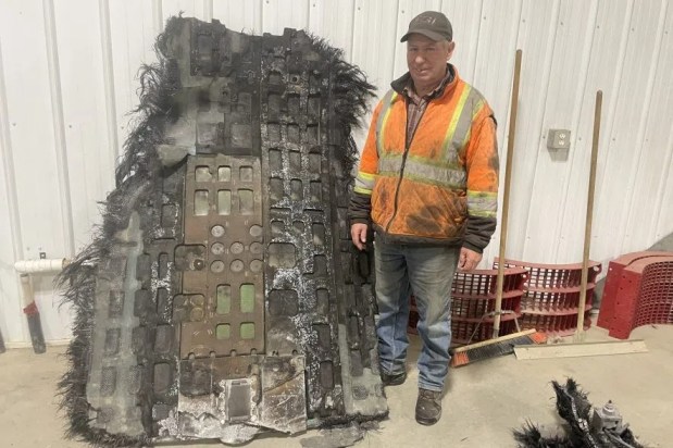 ‘It ain’t no garbage.’ Canadian farmer finds chunks of space debris