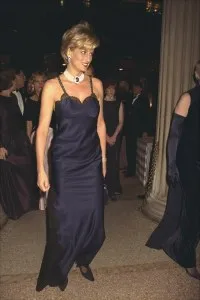 Diana, Princess of Wales at Costume Institute Gala at Metropolitan Museum of Art for a benefit ball.(Photo By: Richard Corkery/NY Daily News via Getty Images)