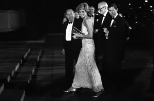 Prince Charles and Princess Diana attend a party at The National Gallery of Art. (Photo by Guy DeLort/WWD/Penske Media via Getty Images)