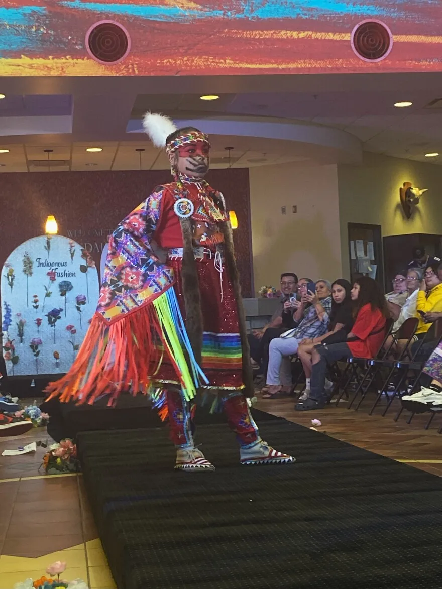 Model showcases fashion line inspired by MMIW