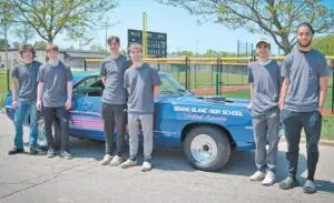 Auto Tech III students repaired the classic Camaro that had been parked and partially disassembled since experiencing a catastrophic engine failure. Courtesy photo