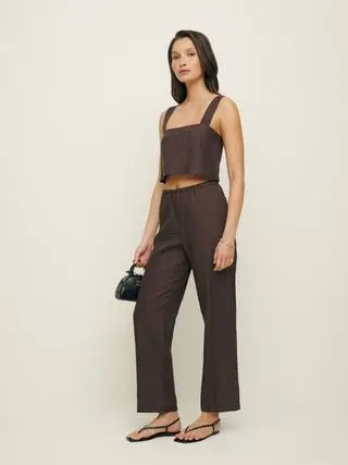 Remi Cropped Linen Pant