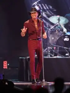 Tim McGraw performs onstage at the 2023 iHeartRadio Music Festival at the T-Mobile Arena on September 22, 2023 in Las Vegas, Nevada. (Photo by Gilbert Flores/Variety via Getty Images)