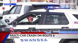Crews respond to multi-car crash in Swansea