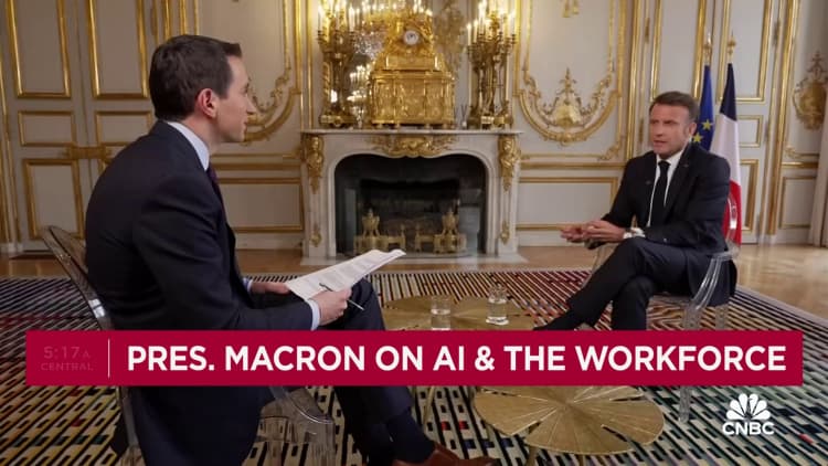 Macron: French AI boom could help EU close tech innovation gap with U.S. and China