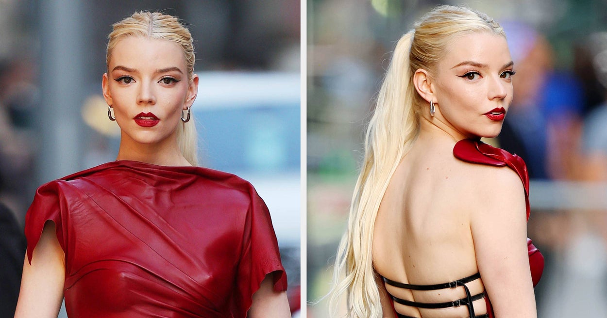 Anya Taylor-Joy’s Dress Held Together By 12 Tiny Belts Is A Fashion Must-See