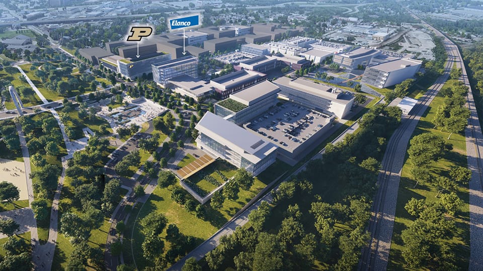 Purdue, Elanco to develop shared-use facility at new innovation district in Indy