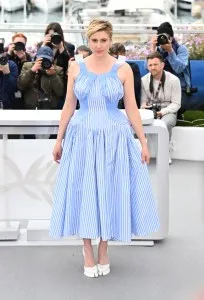 Greta Gerwig at the 77th Cannes Film Festival held at the Palais des Festivals on May 14, 2024 in Cannes, France.